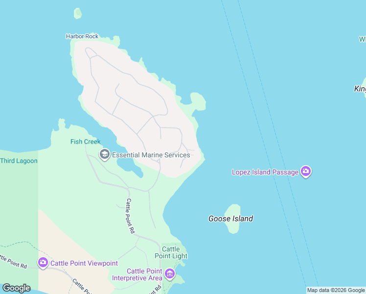 map of restaurants, bars, coffee shops, grocery stores, and more near 116 Island Drive in Friday Harbor