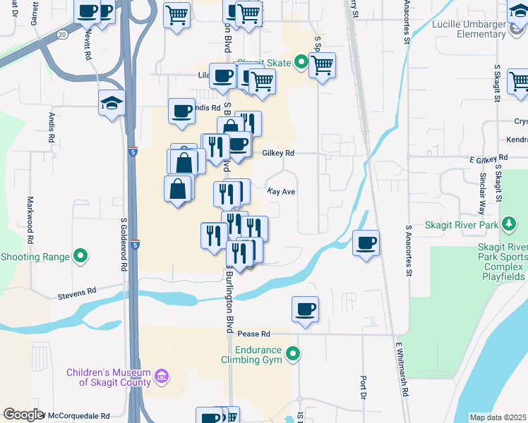 map of restaurants, bars, coffee shops, grocery stores, and more near 175 Pump Drive in Burlington