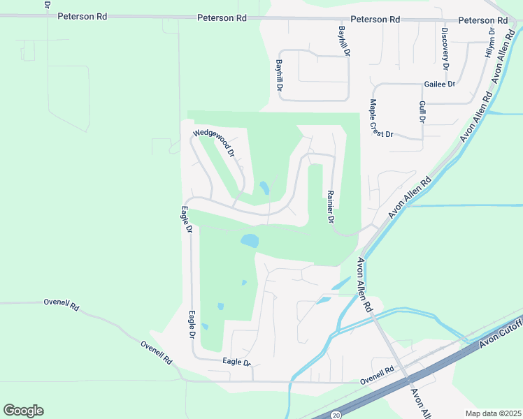 map of restaurants, bars, coffee shops, grocery stores, and more near 12554 Eagle Drive in Burlington
