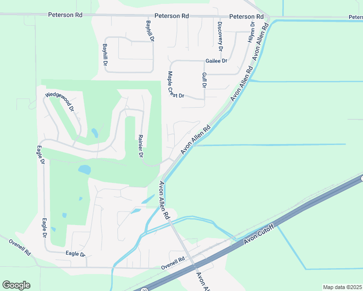map of restaurants, bars, coffee shops, grocery stores, and more near 12537 Patricia Lane in Burlington