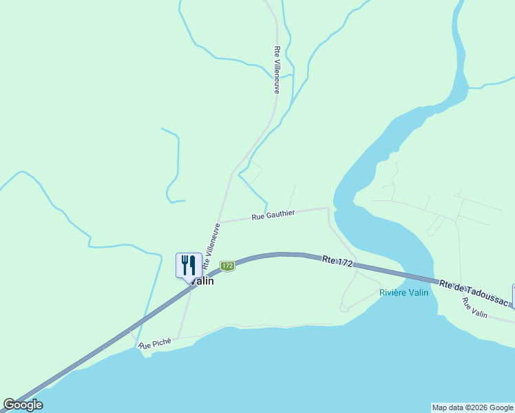 map of restaurants, bars, coffee shops, grocery stores, and more near 82 Rue Gauthier in Canton-Tremblay