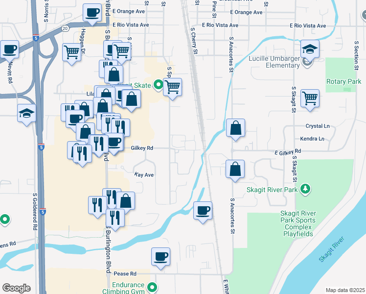 map of restaurants, bars, coffee shops, grocery stores, and more near 559 Neff Circle in Burlington