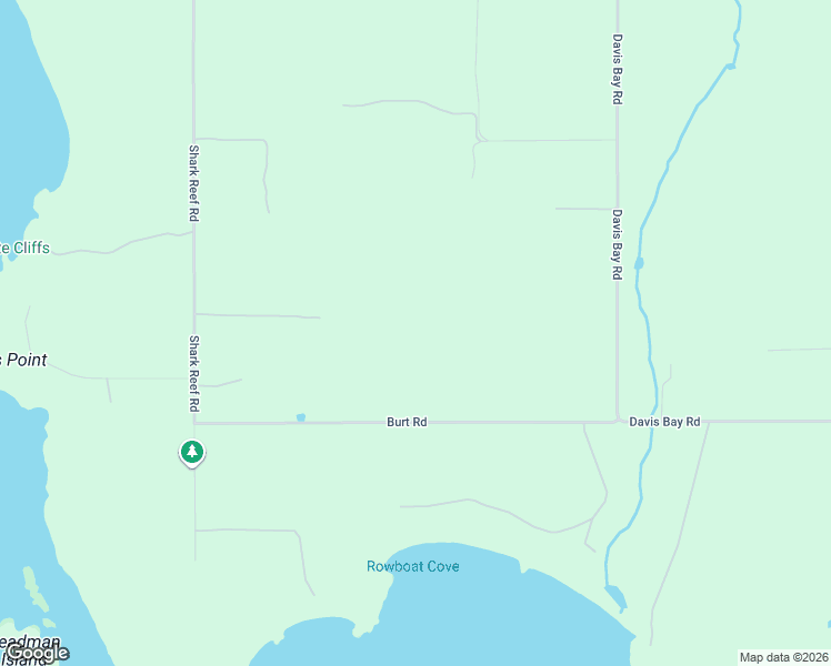 map of restaurants, bars, coffee shops, grocery stores, and more near 343 Burt Road in Lopez Island