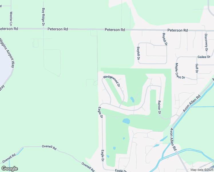 map of restaurants, bars, coffee shops, grocery stores, and more near 12502 Wedgewood Drive in Burlington