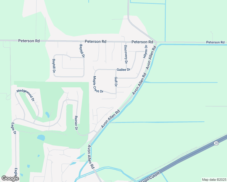 map of restaurants, bars, coffee shops, grocery stores, and more near 12360 Gull Drive in Burlington
