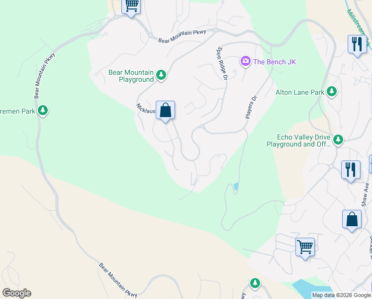 map of restaurants, bars, coffee shops, grocery stores, and more near 2299 Nicklaus Drive in Victoria