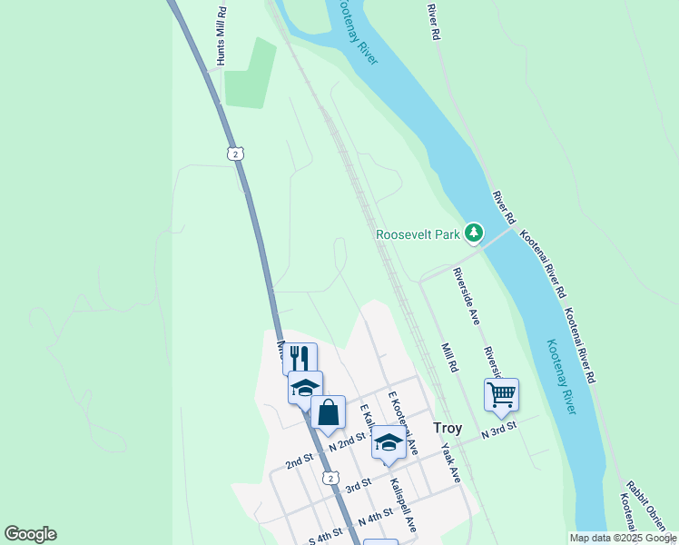 map of restaurants, bars, coffee shops, grocery stores, and more near 101 Chapel Flats Road in Troy