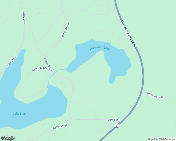 map of restaurants, bars, coffee shops, grocery stores, and more near 743 Belton Stage in West Glacier