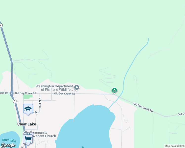 map of restaurants, bars, coffee shops, grocery stores, and more near 24123 Old Day Creek Road in Sedro-Woolley