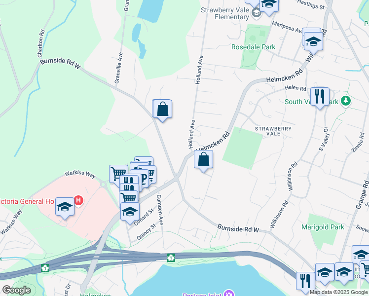 map of restaurants, bars, coffee shops, grocery stores, and more near in Capital
