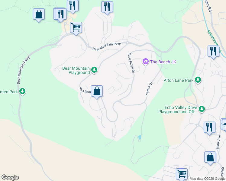 map of restaurants, bars, coffee shops, grocery stores, and more near 1167 Natures Gate in Victoria