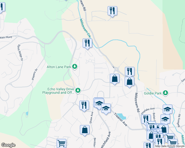 map of restaurants, bars, coffee shops, grocery stores, and more near 2182 Longspur Drive in Victoria