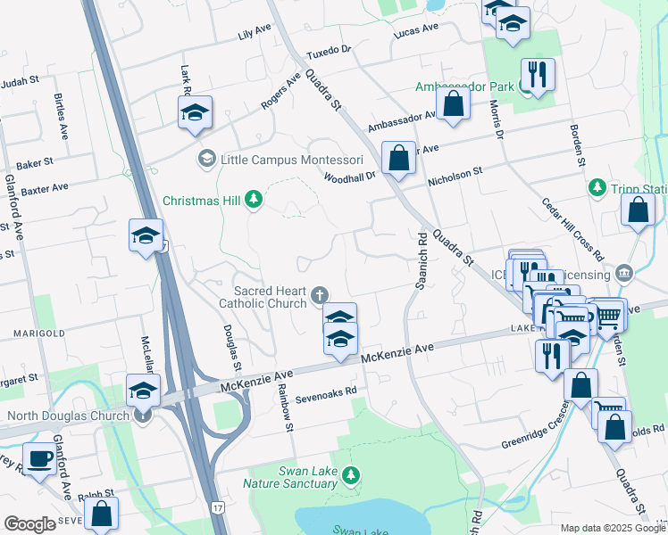 map of restaurants, bars, coffee shops, grocery stores, and more near 88 Nicholson Street in Victoria