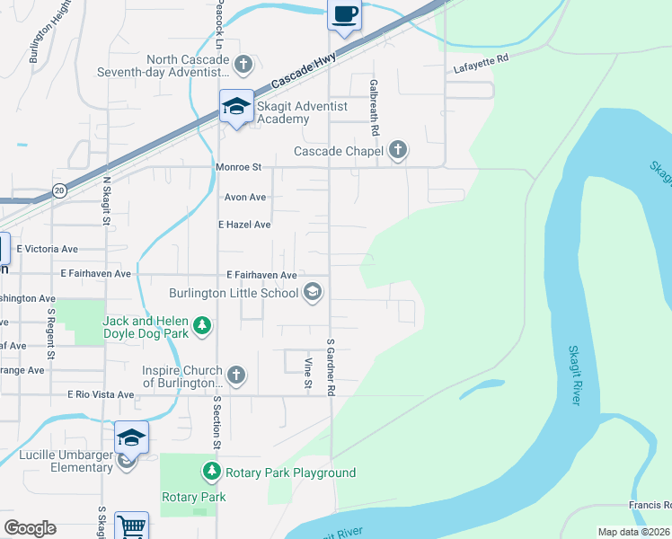 map of restaurants, bars, coffee shops, grocery stores, and more near 102 Gardner Road in Burlington