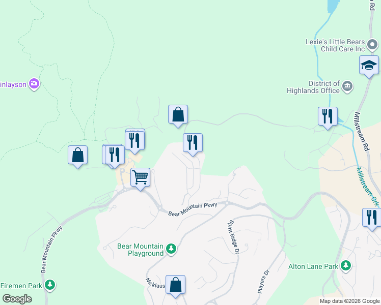 map of restaurants, bars, coffee shops, grocery stores, and more near 1213 Hannington Road in Victoria