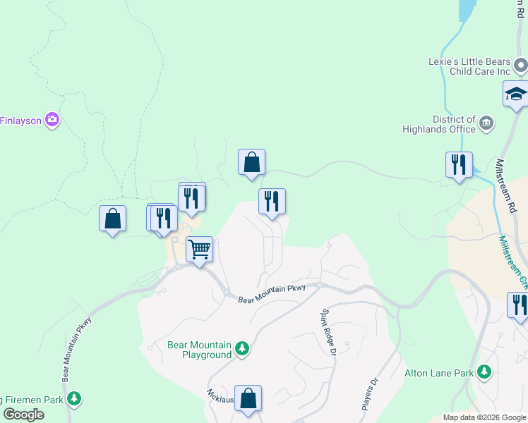 map of restaurants, bars, coffee shops, grocery stores, and more near 1216 Hannington Road in Victoria