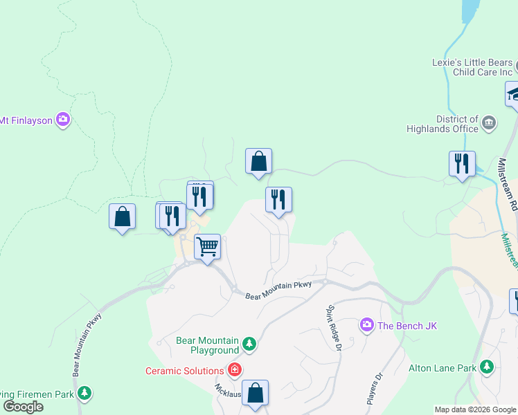 map of restaurants, bars, coffee shops, grocery stores, and more near 1216 Hannington Road in Victoria