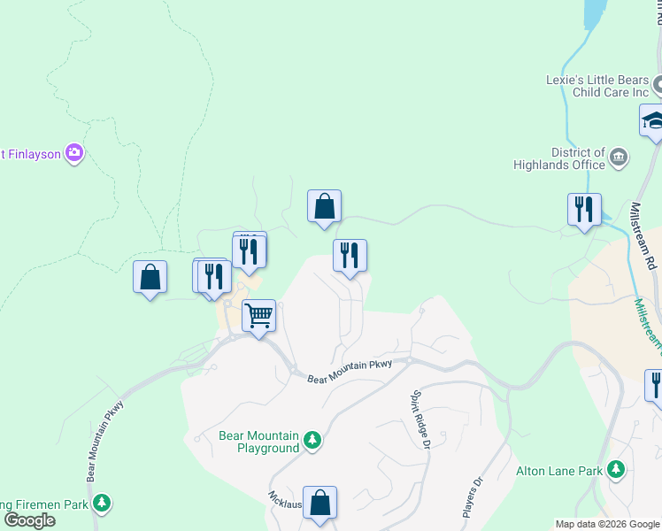 map of restaurants, bars, coffee shops, grocery stores, and more near 1216 Hannington Road in Victoria