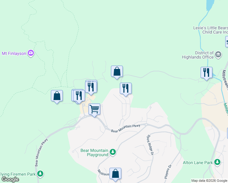 map of restaurants, bars, coffee shops, grocery stores, and more near 1216 Hannington Road in Victoria