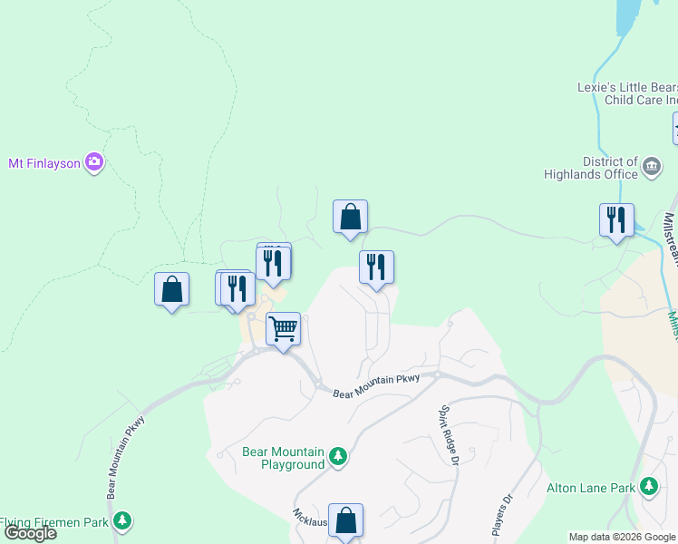 map of restaurants, bars, coffee shops, grocery stores, and more near 1216 Hannington Road in Victoria