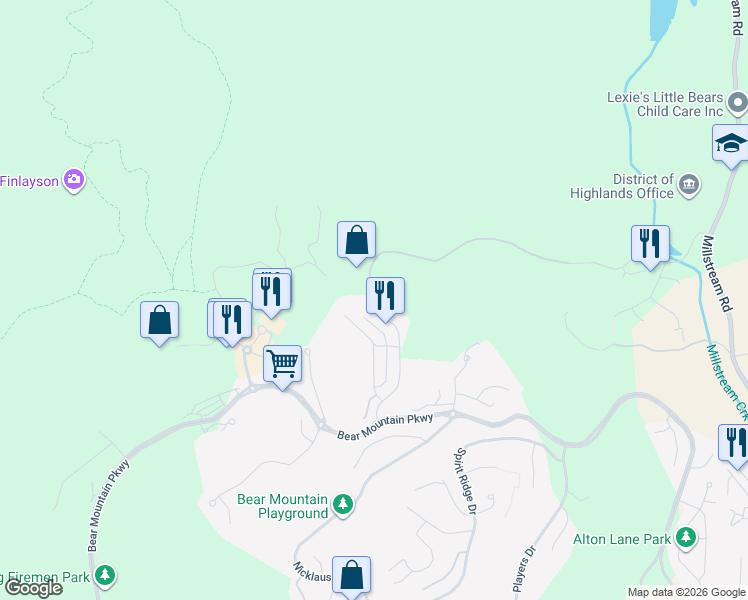 map of restaurants, bars, coffee shops, grocery stores, and more near 1216 Hannington Road in Victoria