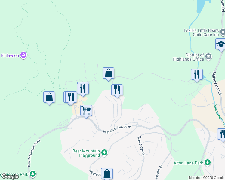 map of restaurants, bars, coffee shops, grocery stores, and more near 1216 Hannington Road in Victoria