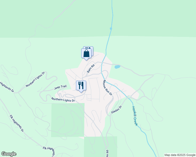 map of restaurants, bars, coffee shops, grocery stores, and more near 3800-3836 Alpinglow Ave in Whitefish