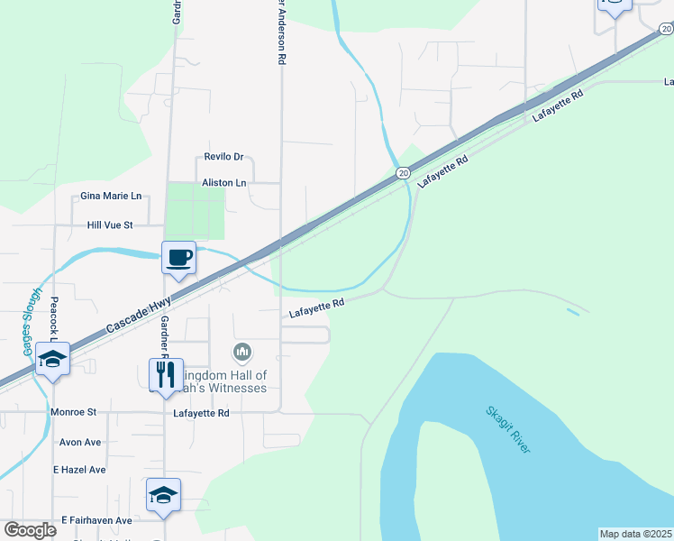 map of restaurants, bars, coffee shops, grocery stores, and more near 11201 Peter Anderson Rd in Burlington