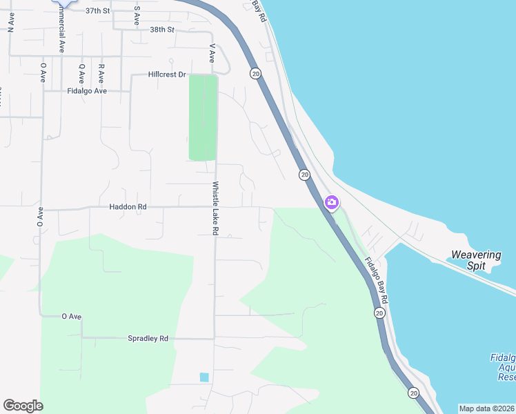 map of restaurants, bars, coffee shops, grocery stores, and more near 204 Haddon Road in Anacortes