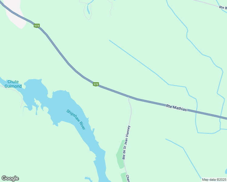 map of restaurants, bars, coffee shops, grocery stores, and more near Route Mathias in Saguenay