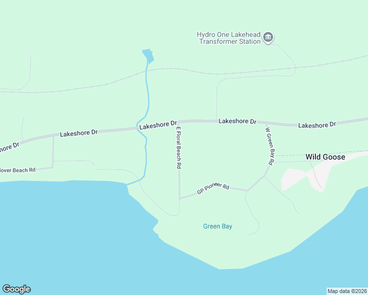 map of restaurants, bars, coffee shops, grocery stores, and more near 452 East Floral Beach Road in Thunder Bay District