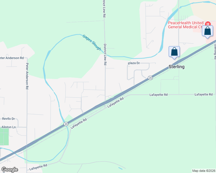 map of restaurants, bars, coffee shops, grocery stores, and more near 10653 District Line Road in Burlington