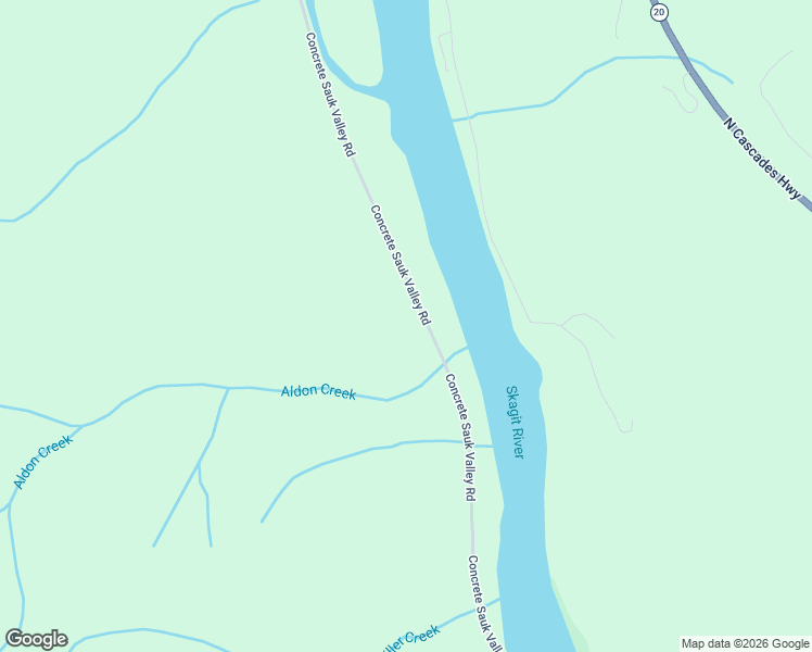 map of restaurants, bars, coffee shops, grocery stores, and more near 50066 Concrete Sauk Valley Road in Concrete