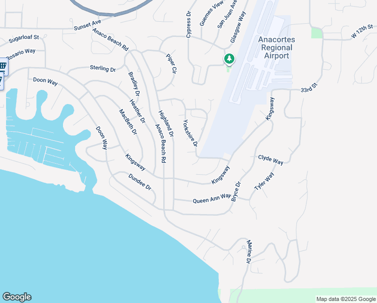 map of restaurants, bars, coffee shops, grocery stores, and more near 2699 View Place in Anacortes