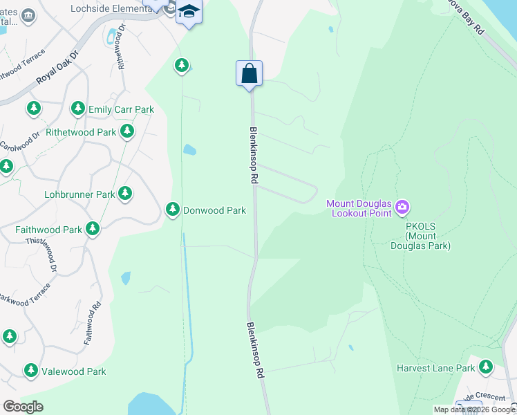 map of restaurants, bars, coffee shops, grocery stores, and more near 4465 Blenkinsop Road in Victoria