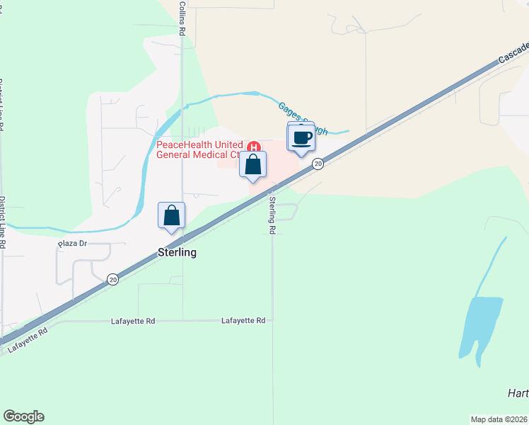 map of restaurants, bars, coffee shops, grocery stores, and more near 10478 Sterling Road in Sedro-Woolley