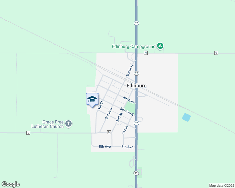 map of restaurants, bars, coffee shops, grocery stores, and more near 300 4th Avenue in Edinburg