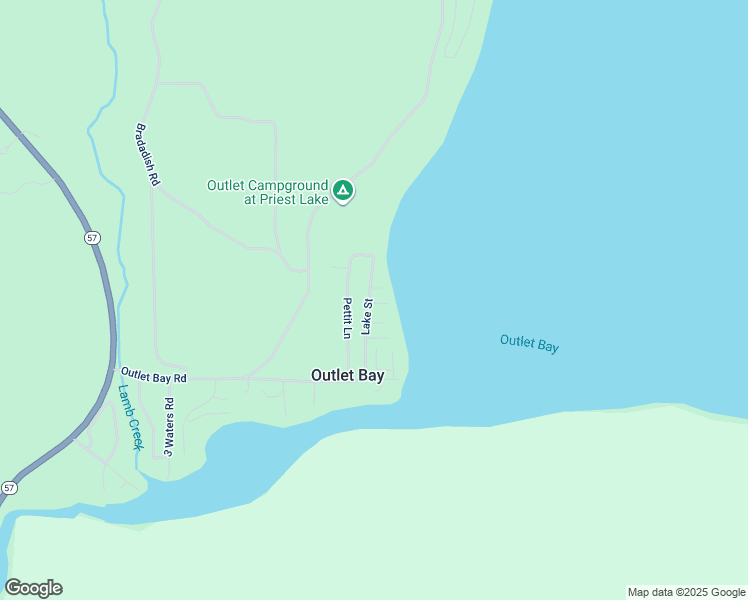 map of restaurants, bars, coffee shops, grocery stores, and more near 151 Lake Street in Priest Lake