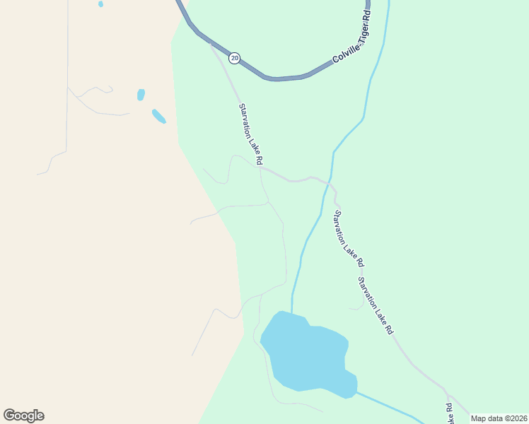 map of restaurants, bars, coffee shops, grocery stores, and more near 1078B Starvation Lake Road in Colville