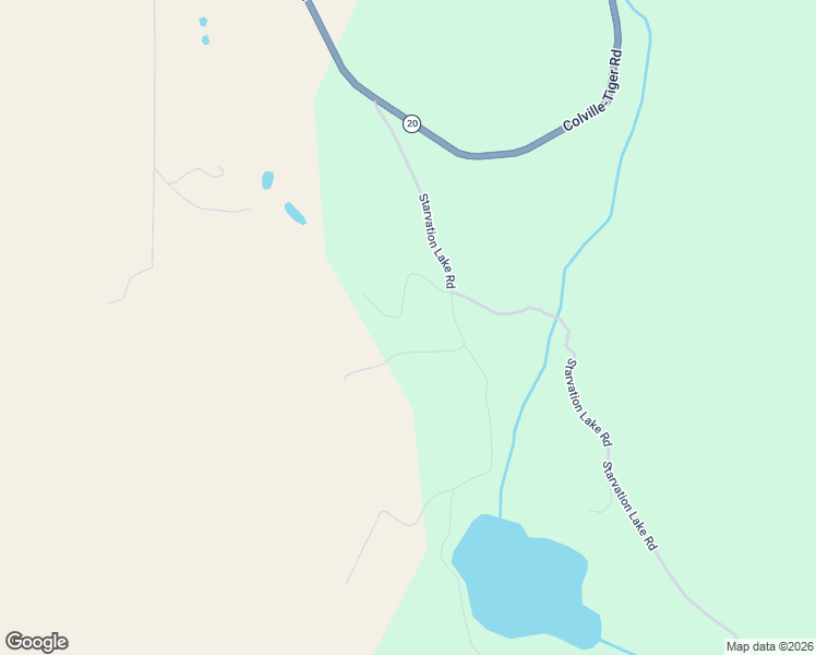 map of restaurants, bars, coffee shops, grocery stores, and more near 1078B Starvation Lake Road in Colville