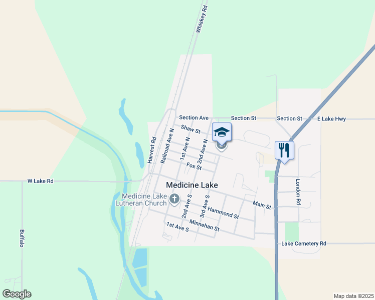 map of restaurants, bars, coffee shops, grocery stores, and more near 320 1st Avenue North in Medicine Lake