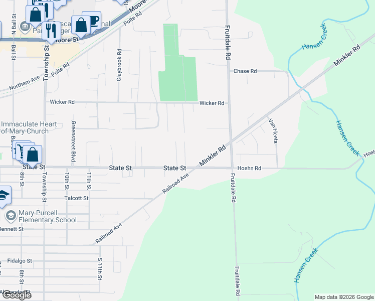map of restaurants, bars, coffee shops, grocery stores, and more near 9685 Brookshire Lane in Sedro-Woolley