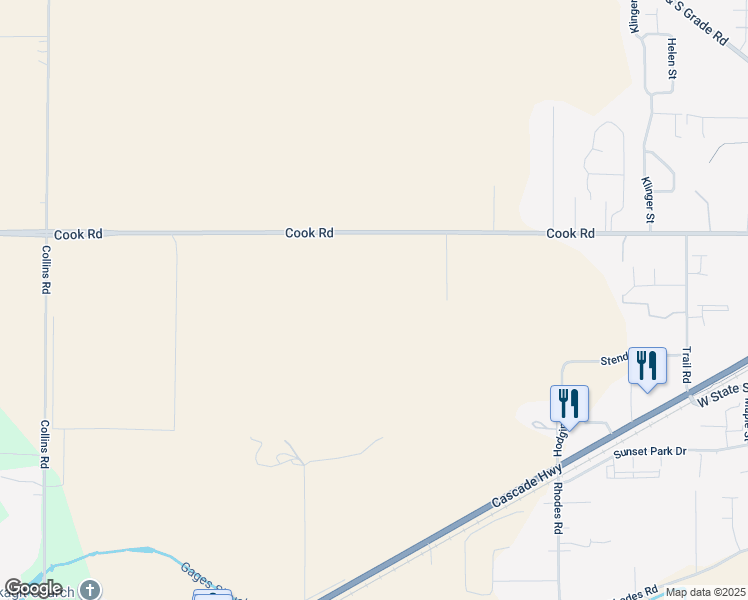map of restaurants, bars, coffee shops, grocery stores, and more near 22128 Cook Road in Sedro-Woolley