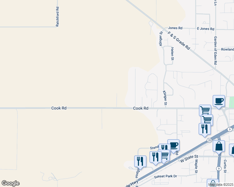 map of restaurants, bars, coffee shops, grocery stores, and more near 9401 Adrian Lane in Sedro-Woolley