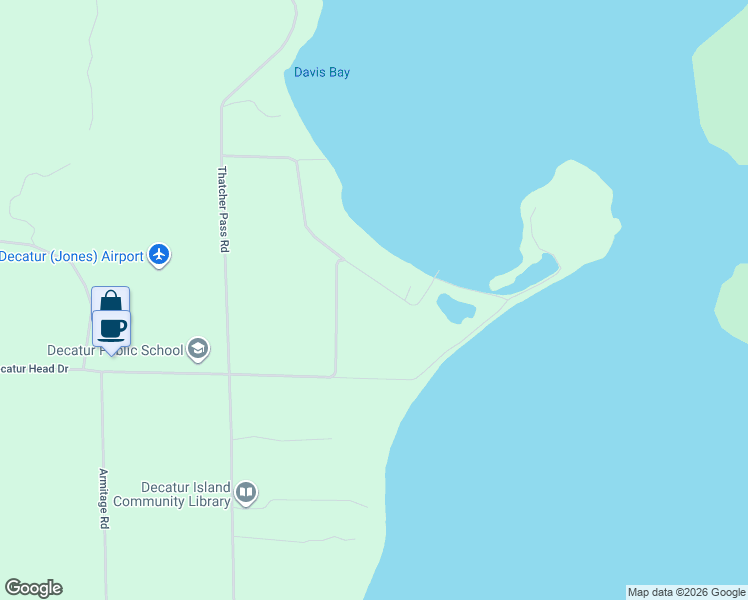 map of restaurants, bars, coffee shops, grocery stores, and more near 318 Davis Beach Road in Anacortes