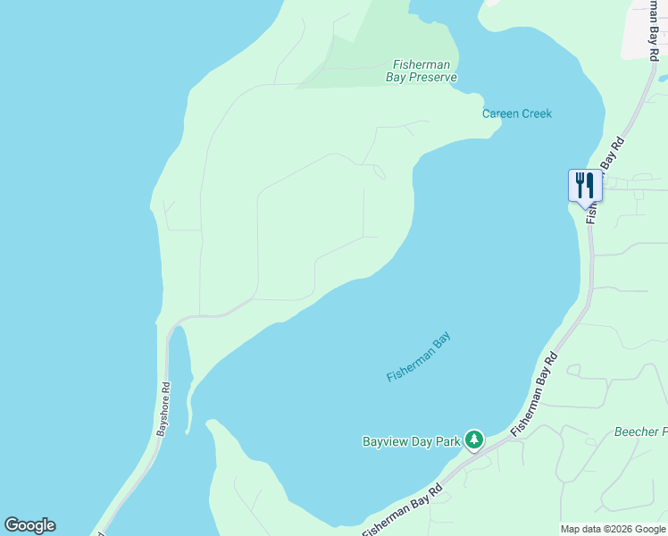 map of restaurants, bars, coffee shops, grocery stores, and more near 1794 Bayshore Road in Lopez Island
