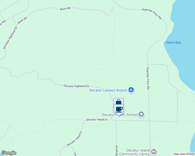 map of restaurants, bars, coffee shops, grocery stores, and more near 186 South Ridge Road in Anacortes