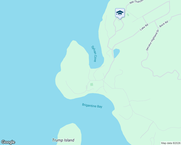 map of restaurants, bars, coffee shops, grocery stores, and more near 94B Sylvan Cove Road in Anacortes