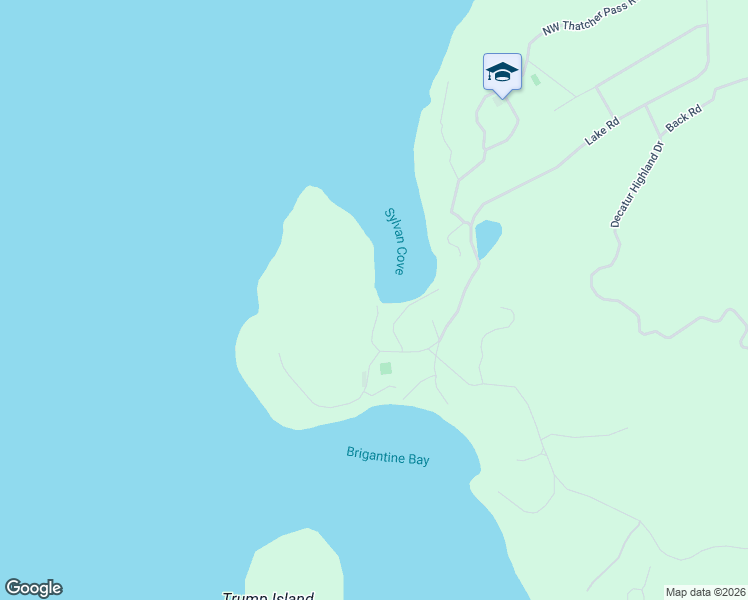 map of restaurants, bars, coffee shops, grocery stores, and more near 94B Sylvan Cove Road in Anacortes