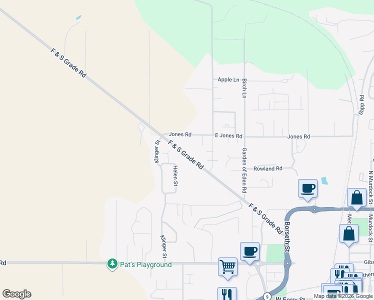 map of restaurants, bars, coffee shops, grocery stores, and more near 718 F & S Grade Rd in Sedro-Woolley